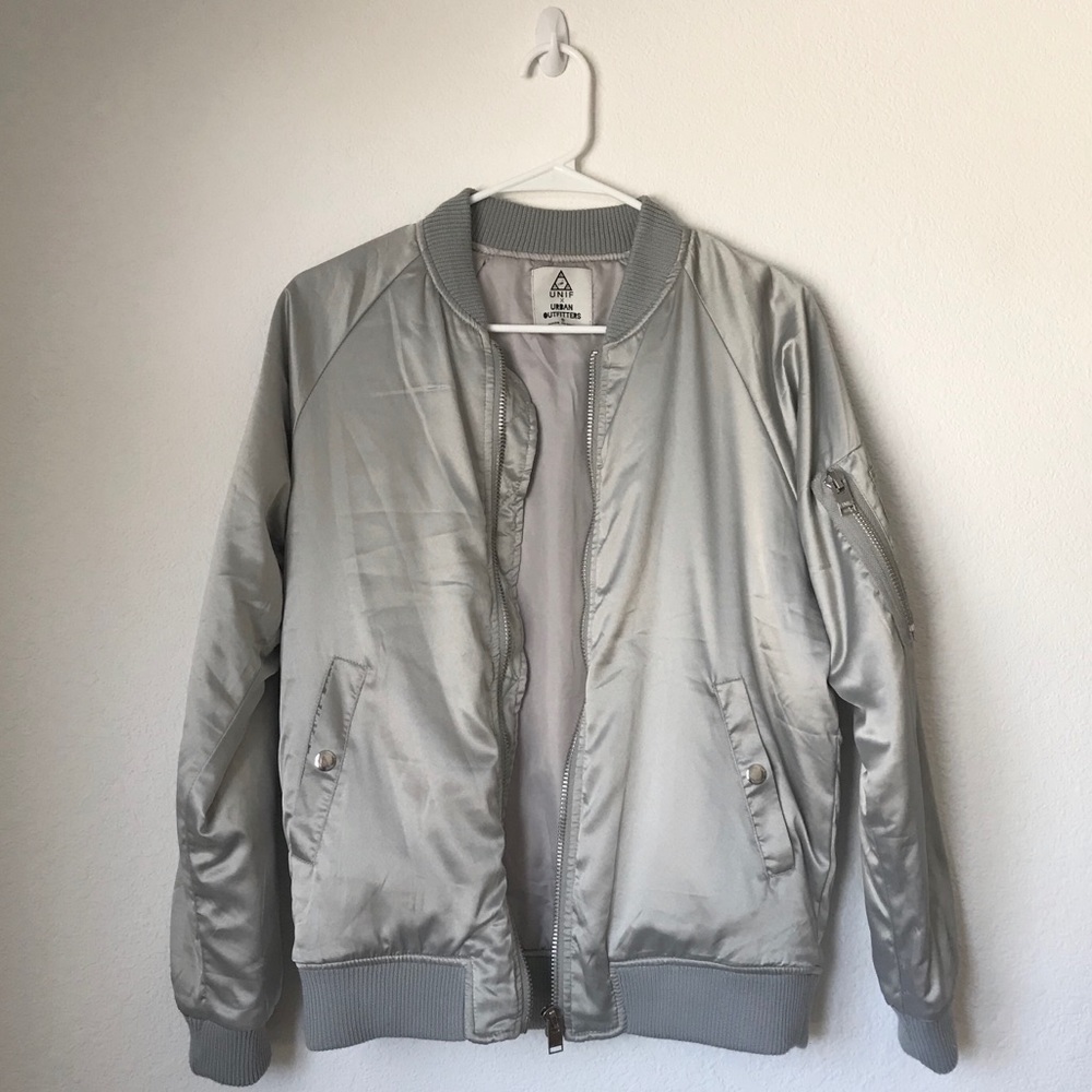 UNIF x Urban Outfitters Satin Bomber Jacket Size S